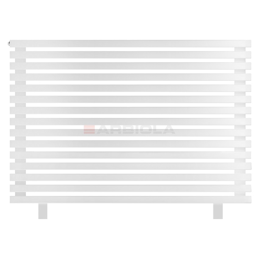Arbiola Gorizont Ritmo HZ 1250-40-15 секций белый горизонтальный радиатор c боковым подключением (на ножках)