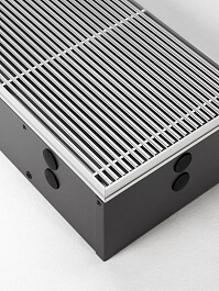 JAGARUS Mini Canal SNA/JR 340-110-2500 внутрипольный конвектор с естественной конвекцией (алюминиевая с продольными ламелями)