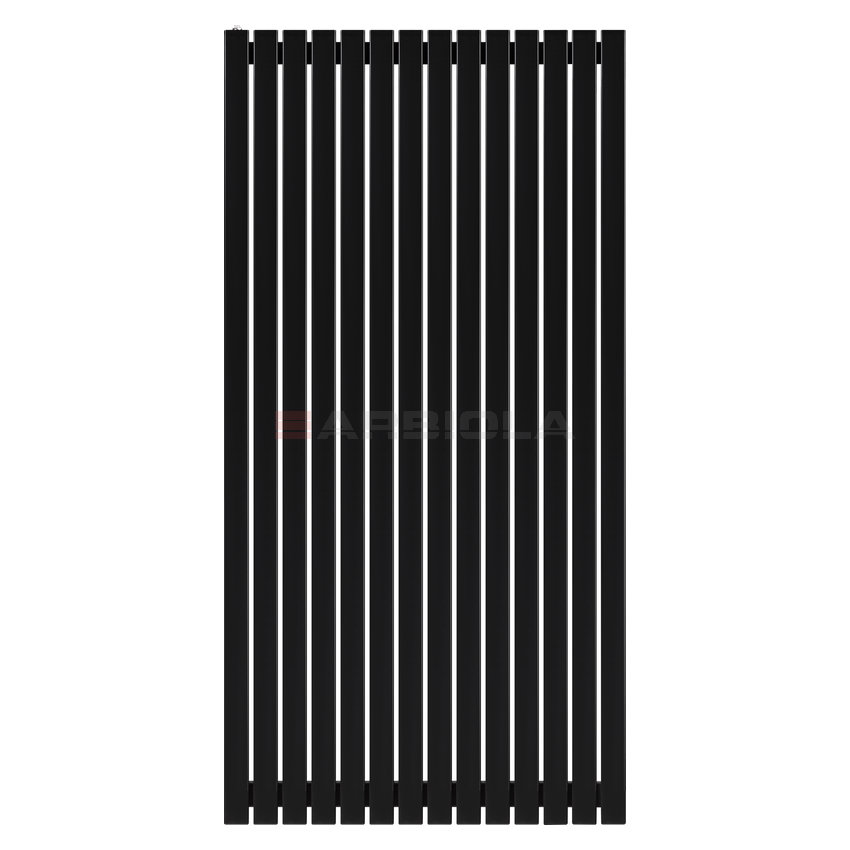 Arbiola Mono H 1500-60-14 секции черный вертикальный радиатор c боковым подключением