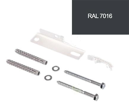 Arbonia Настенный кронштейн короткий 30 мм CF RAL 7016 SG Arbonia Настенный кронштейн короткий 30 мм CF RAL 7016 SG
