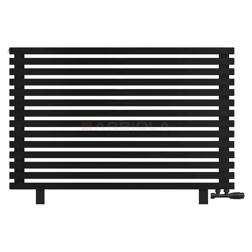 Arbiola Gorizont Ritmo VZ 1200-40-14 секций чёрный горизонтальный радиатор c нижним подключением (на ножках)