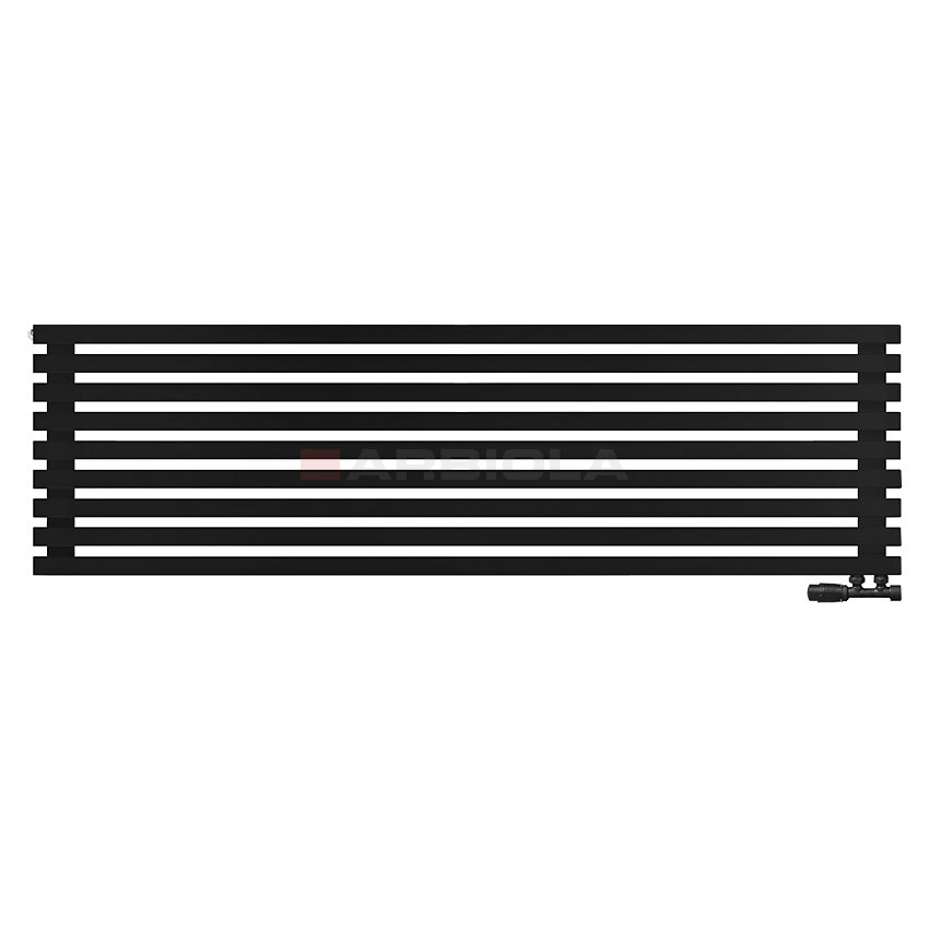 Arbiola Ritmo Gorizont V 2000-40-09 секций чёрный горизонтальный радиатор c нижним подключением