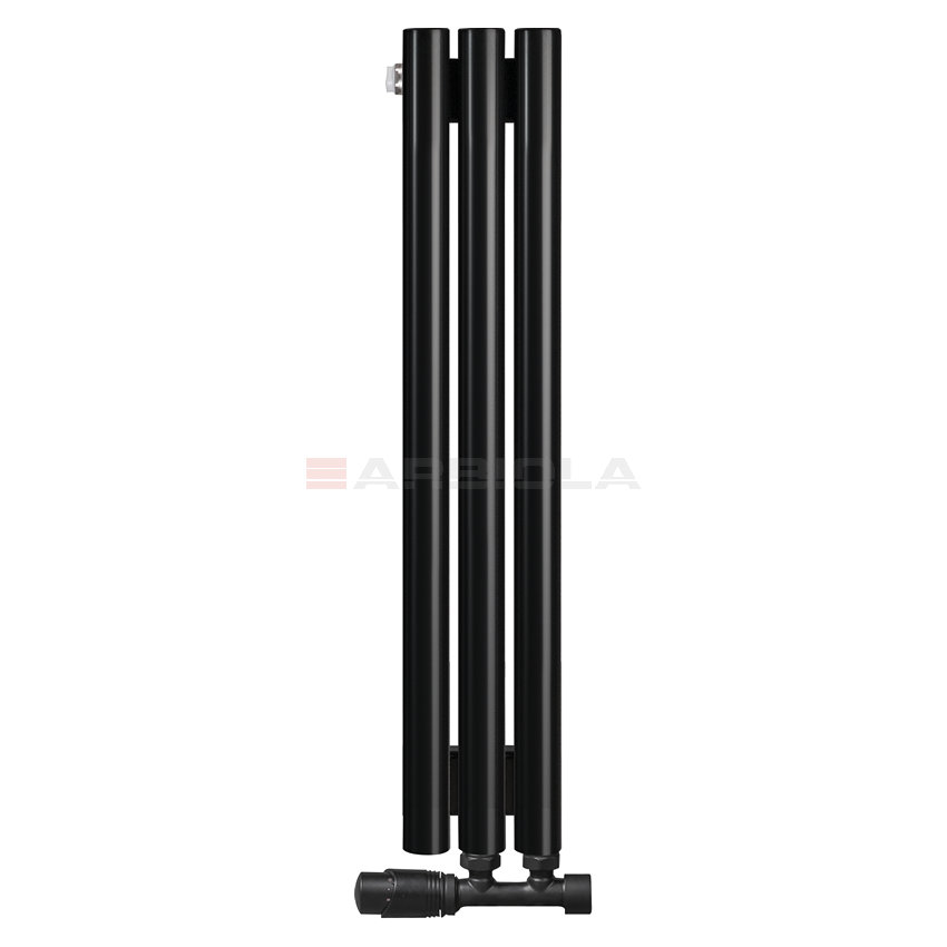 Arbiola Iris 42 V 750-42-03 секции черный вертикальный радиатор c нижним подключением Arbiola Iris 42 V 750-42-03 секции черный вертикальный радиатор c нижним подключением
