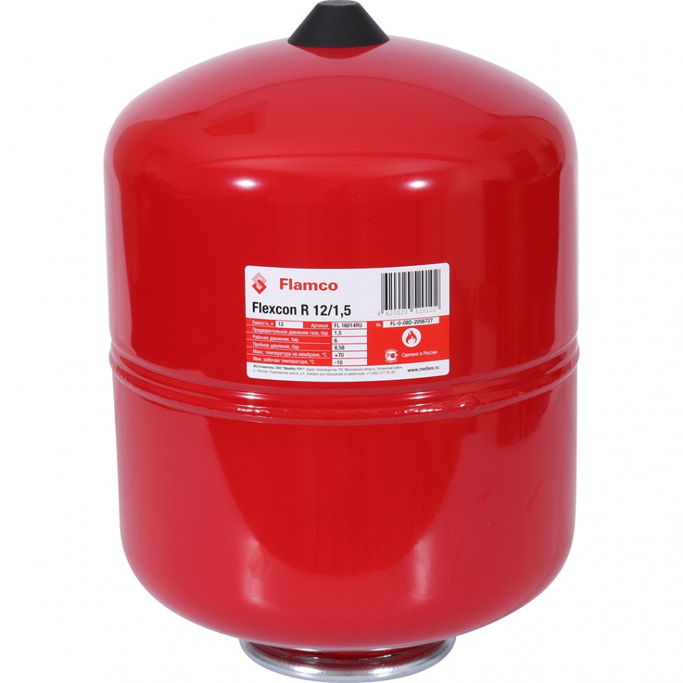 Flamco Flexcon R 12/1,5 - 6bar Расширительный бак (ТС/ХС) Flamco Flexcon R 12/1,5 - 6bar Расширительный бак (ТС/ХС)