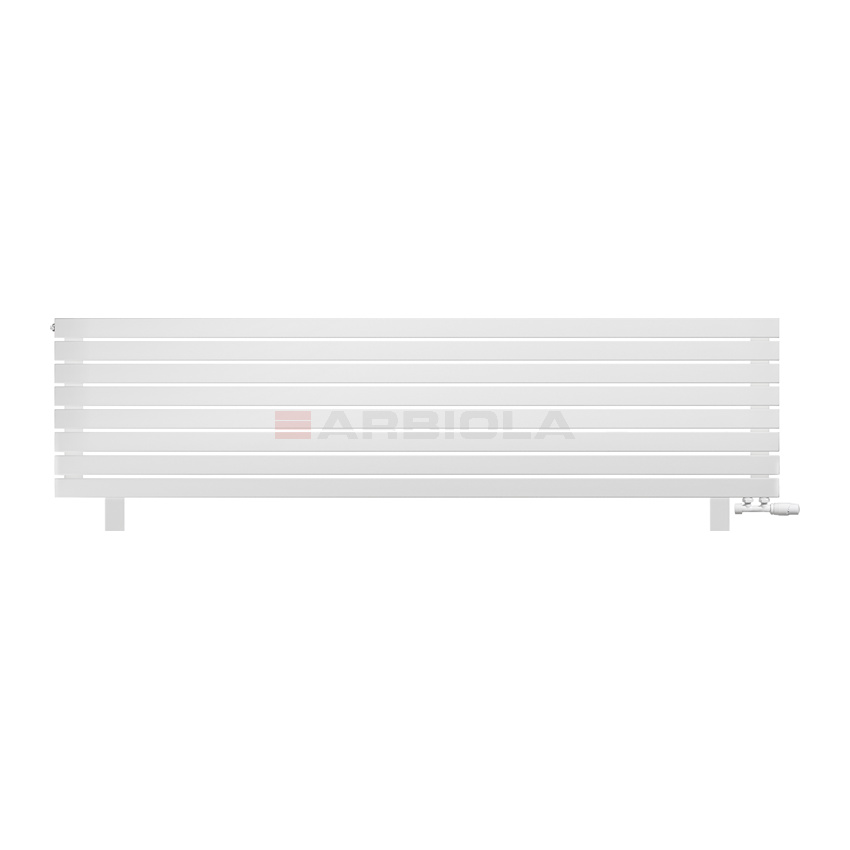 Arbiola Gorizont Liner VZ 2000-63-08 секции белый горизонтальный радиатор c нижним подключением с ножками Arbiola Gorizont Liner VZ 2000-63-08 секции белый горизонтальный радиатор c нижним подключением с ножками