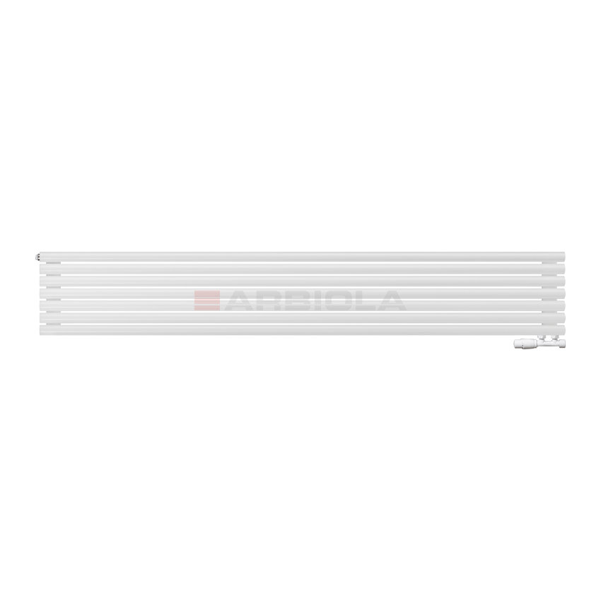 Arbiola Gorizont Iris V 2200-42-07 секции белый горизонтальный радиатор c нижним подключением Arbiola Gorizont Iris V 2200-42-07 секции белый горизонтальный радиатор c нижним подключением