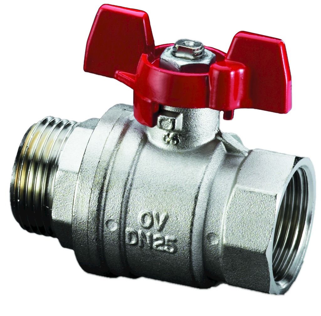Oventrop Optibal 1/2" НР/ВР Кран шаровой ручка-бабочка Oventrop Optibal 1/2" НР/ВР Кран шаровой ручка-бабочка