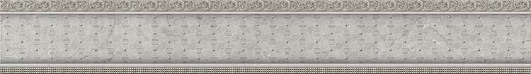 El Molino Venecia Plata-Gris Moldura 3,5x25см Бордюр