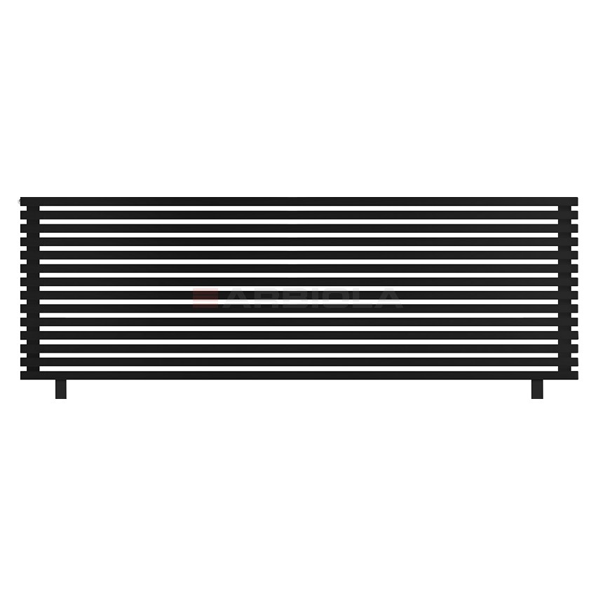 Arbiola Gorizont Ritmo HZ 2500-40-14 секций чёрный горизонтальный радиатор c боковым подключением (на ножках) Arbiola Gorizont Ritmo HZ 2500-40-14 секций чёрный горизонтальный радиатор c боковым подключением (на ножках)