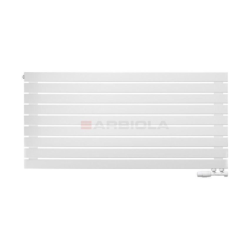 Arbiola Gorizont Liner V 1250-36-09 секции белый горизонтальный радиатор c нижним подключением Arbiola Gorizont Liner V 1250-36-09 секции белый горизонтальный радиатор c нижним подключением