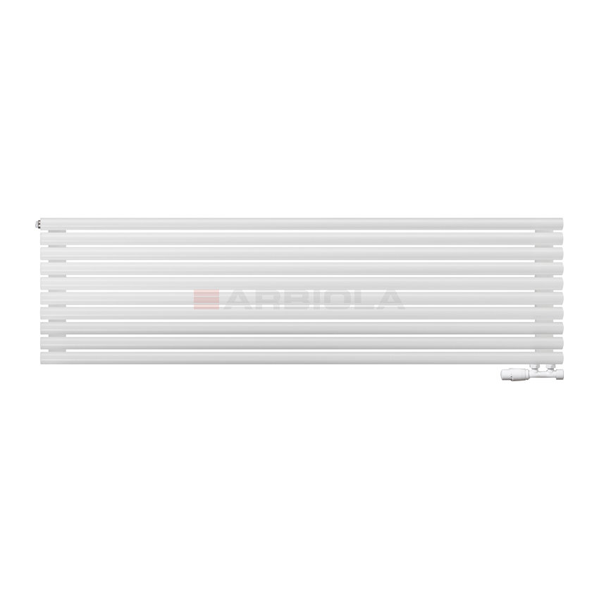 Arbiola Gorizont Iris V 1800-42-10 секции белый горизонтальный радиатор c нижним подключением Arbiola Gorizont Iris V 1800-42-10 секции белый горизонтальный радиатор c нижним подключением