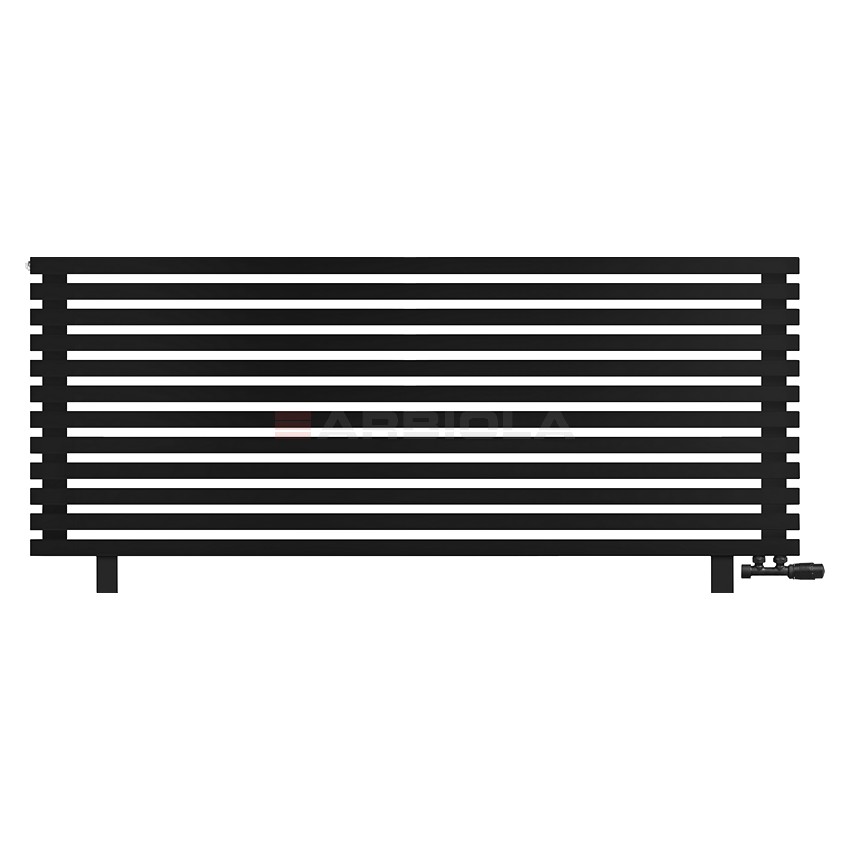 Arbiola Gorizont Ritmo VZ 1800-40-12 секций чёрный горизонтальный радиатор c нижним подключением (на ножках) Arbiola Gorizont Ritmo VZ 1800-40-12 секций чёрный горизонтальный радиатор c нижним подключением (на ножках)