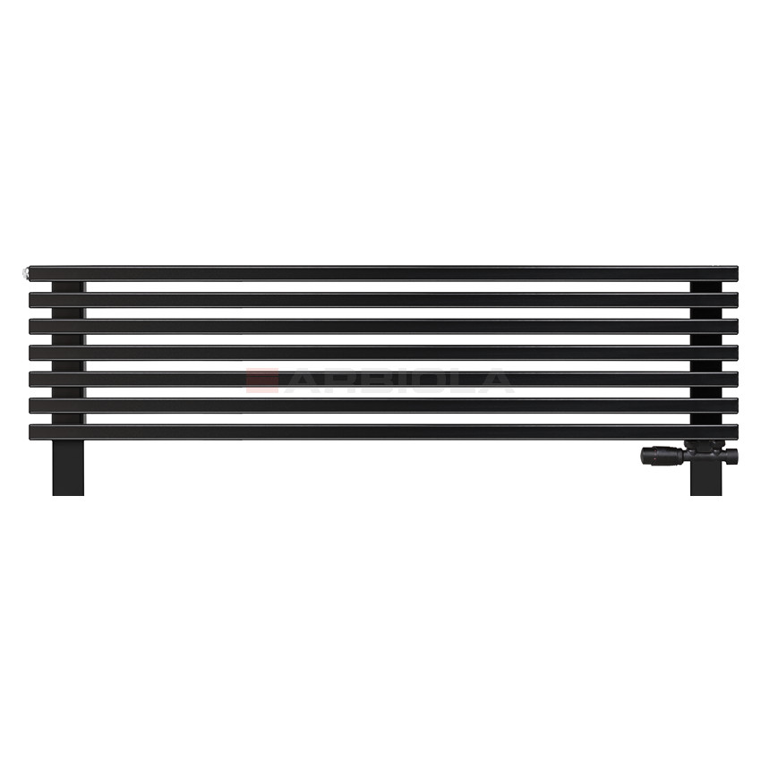 Arbiola Gorizont Compact VZ 1500-63-07 секции черный горизонтальный радиатор c нижним подключением с ножками Arbiola Gorizont Compact VZ 1500-63-07 секции черный горизонтальный радиатор c нижним подключением с ножками