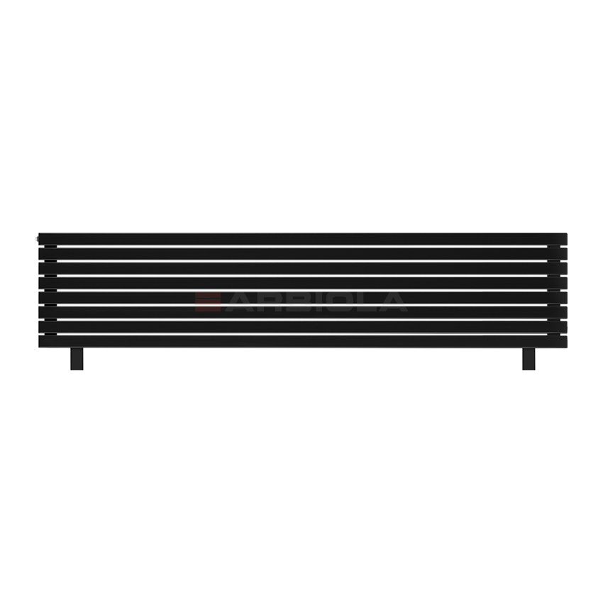 Arbiola Gorizont Liner HZ 2500-63-08 секции черный горизонтальный радиатор c боковым подключением с ножками Arbiola Gorizont Liner HZ 2500-63-08 секции черный горизонтальный радиатор c боковым подключением с ножками