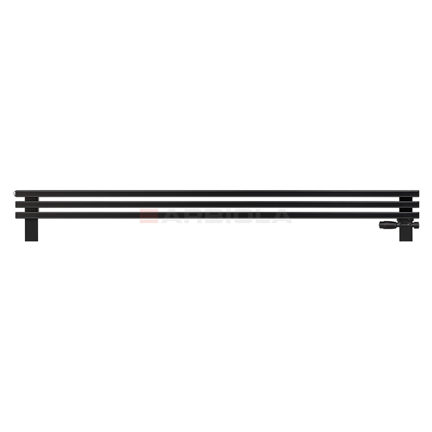 Arbiola Gorizont Compact VZ 1750-63-03 секции черный горизонтальный радиатор c нижним подключением с ножками Arbiola Gorizont Compact VZ 1750-63-03 секции черный горизонтальный радиатор c нижним подключением с ножками