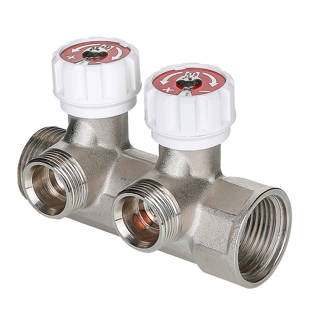 Valtec 1", 4 х 3/4" Коллектор 4 вых.с регулирующими вентилями и выходами стандарта (евроконус) Valtec 1", 4 х 3/4" Коллектор 4 вых.с регулирующими вентилями и выходами стандарта (евроконус)