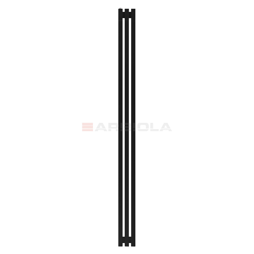 Arbiola Ritmo H 2200-40-03 секции черный вертикальный радиатор c боковым подключением Arbiola Ritmo H 2200-40-03 секции черный вертикальный радиатор c боковым подключением