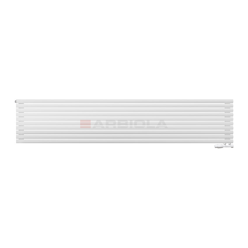 Arbiola Gorizont Iris V 2500-42-10 секции белый горизонтальный радиатор c нижним подключением Arbiola Gorizont Iris V 2500-42-10 секции белый горизонтальный радиатор c нижним подключением