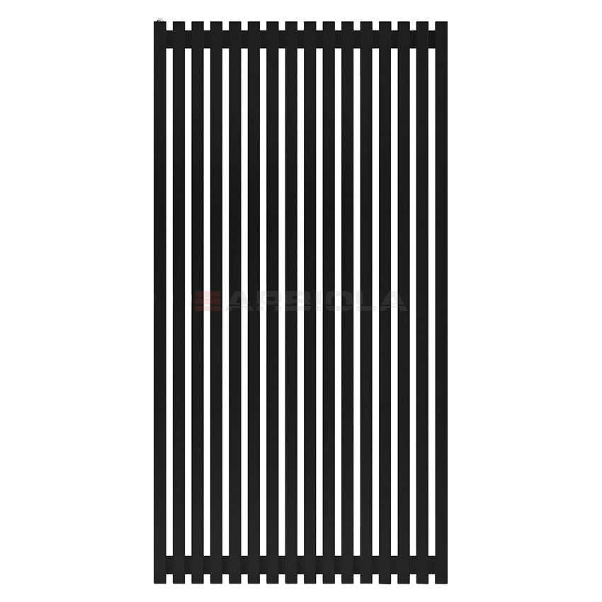  Arbiola Ritmo H 1800-40-16 секции черный вертикальный радиатор c боковым подключением
