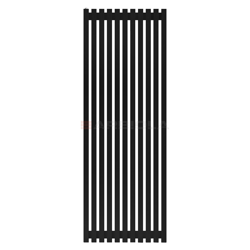 Arbiola Ritmo H 1800-40-11 секции черный вертикальный радиатор c боковым подключением Arbiola Ritmo H 1800-40-11 секции черный вертикальный радиатор c боковым подключением