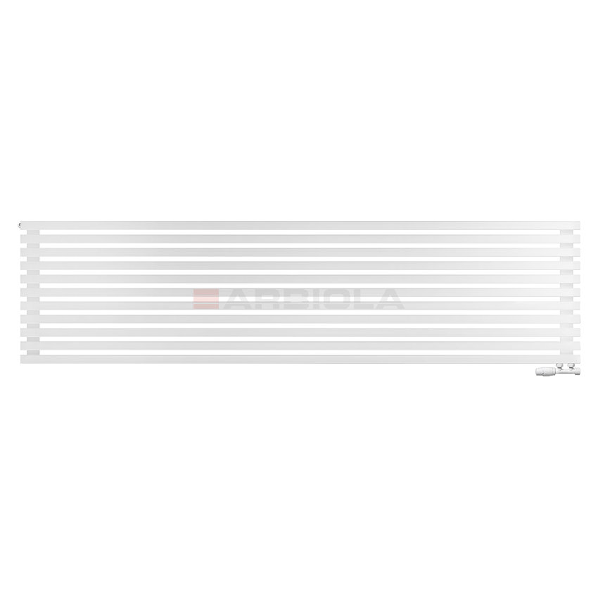 Arbiola Ritmo Gorizont V 2500-40-11 секций белый горизонтальный радиатор c нижним подключением Arbiola Ritmo Gorizont V 2500-40-11 секций белый горизонтальный радиатор c нижним подключением