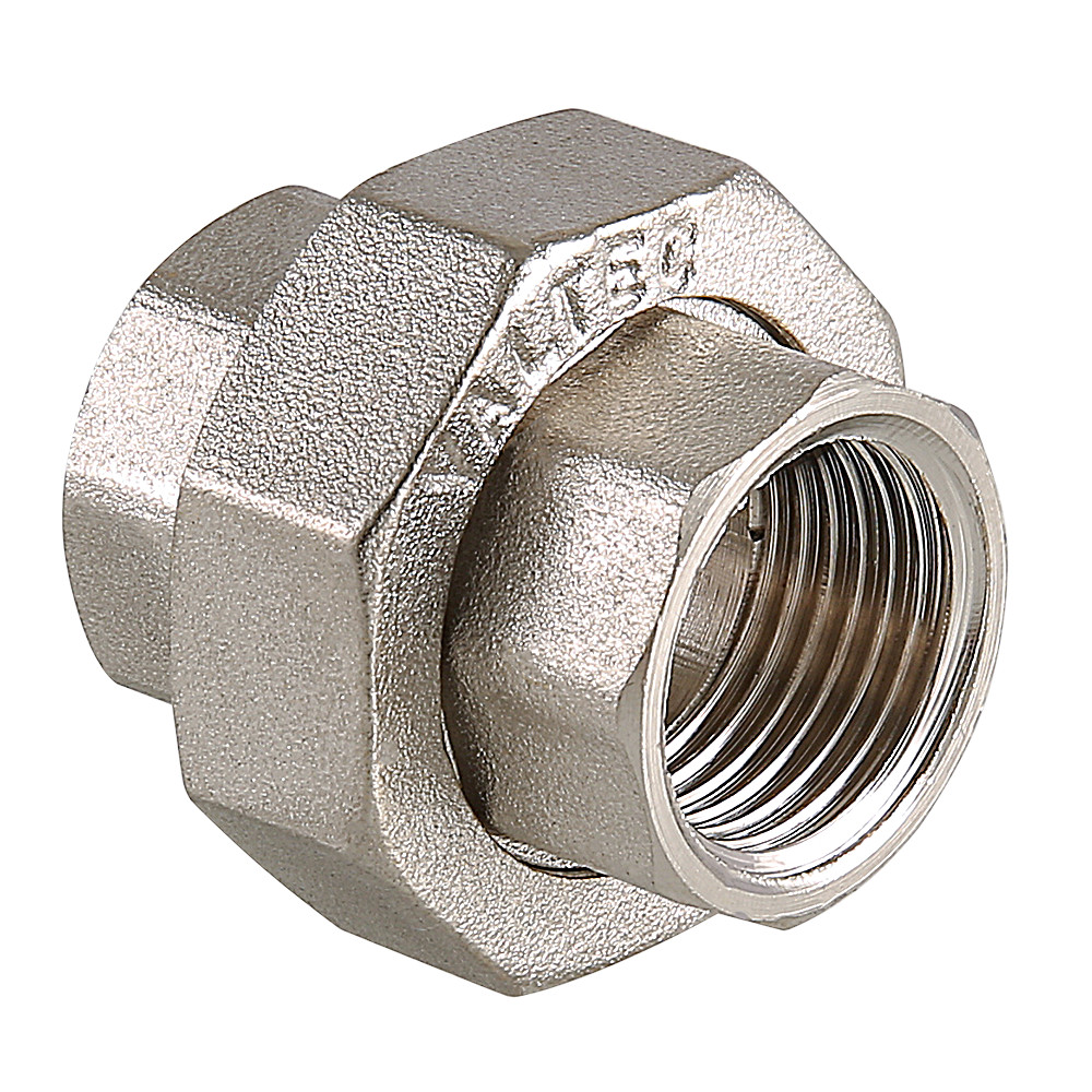 Valtec 1 1/2" Муфта разъемная латунная никелированная Valtec 1 1/2" Муфта разъемная латунная никелированная
