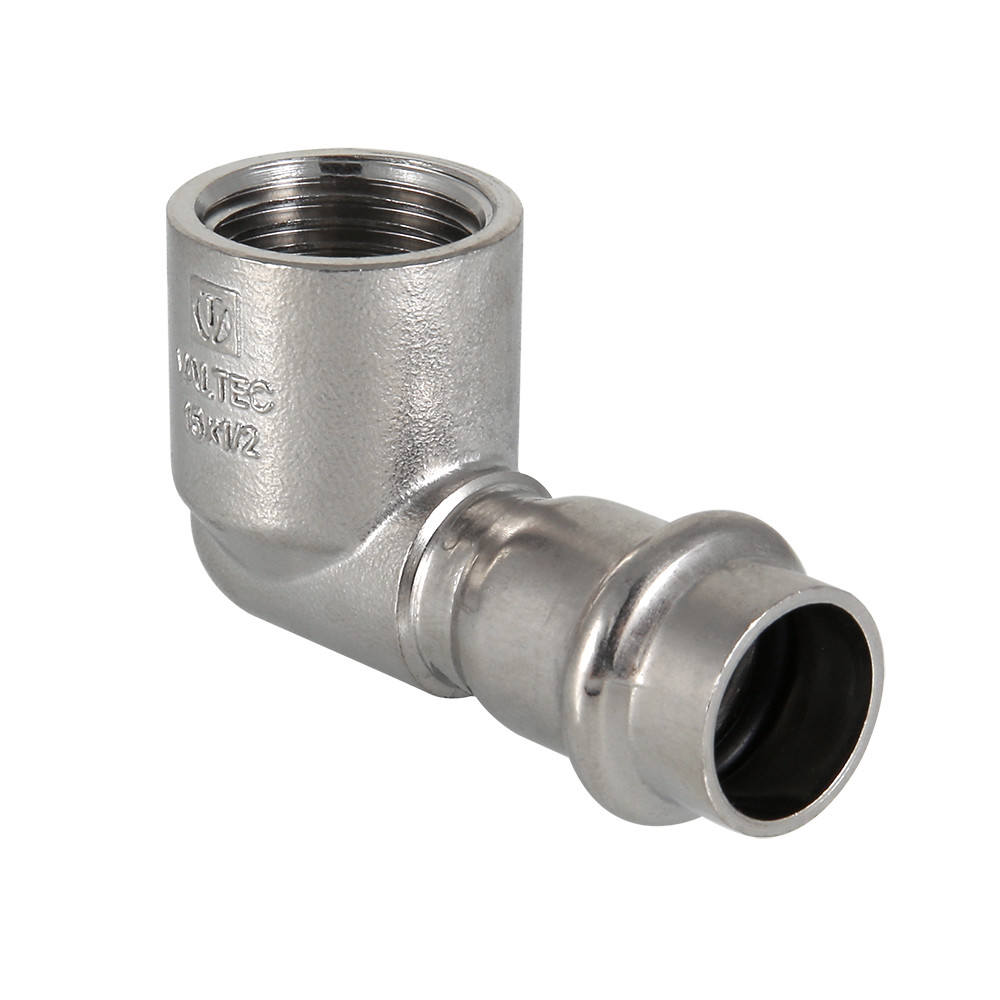 VALTEC 15 мм х 1/2" Пресс-угольник из нержавеющей стали с внутренней резьбой