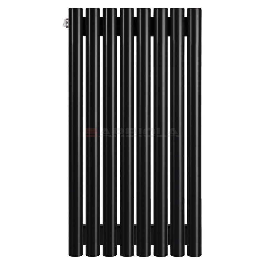 Arbiola Iris 42 H 750-42-08 секции черный вертикальный радиатор c боковым подключением Arbiola Iris 42 H 750-42-08 секции черный вертикальный радиатор c боковым подключением