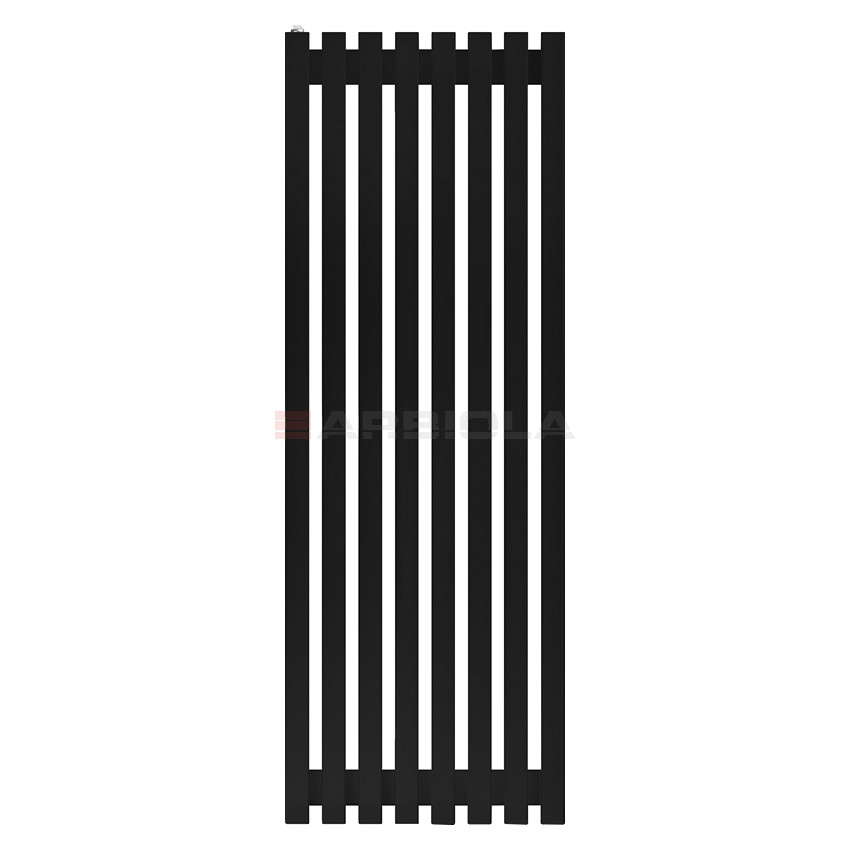 Arbiola Ritmo H 1250-40-08 секции черный вертикальный радиатор c боковым подключением Arbiola Ritmo H 1250-40-08 секции черный вертикальный радиатор c боковым подключением