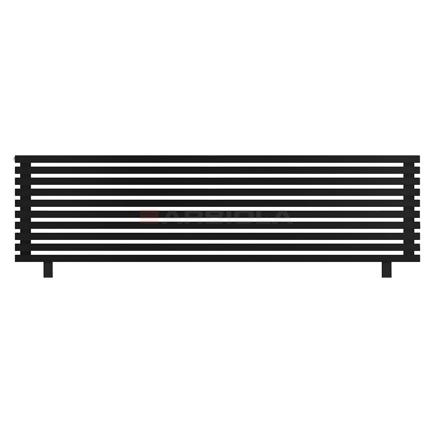 Arbiola Gorizont Ritmo HZ 2200-40-10 секций чёрный горизонтальный радиатор c боковым подключением (на ножках) Arbiola Gorizont Ritmo HZ 2200-40-10 секций чёрный горизонтальный радиатор c боковым подключением (на ножках)