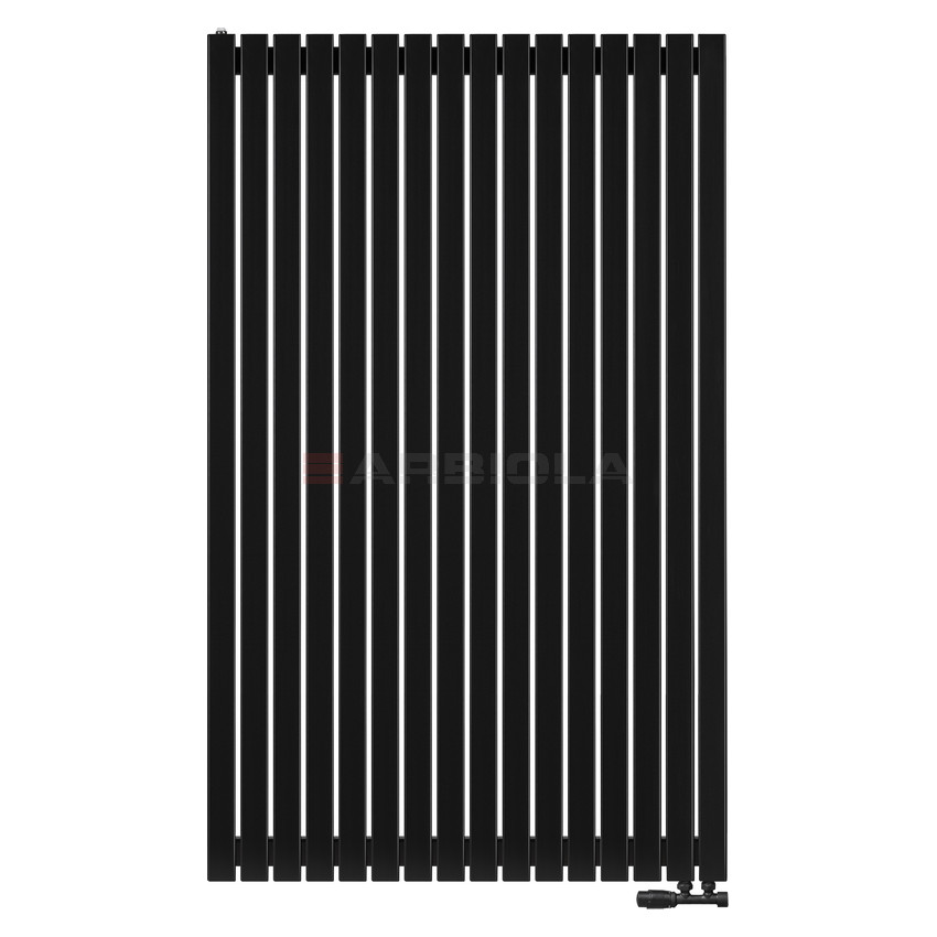 Arbiola Liner V 1800-36-16 секции черный вертикальный радиатор c нижним подключением Arbiola Liner V 1800-36-16 секции черный вертикальный радиатор c нижним подключением