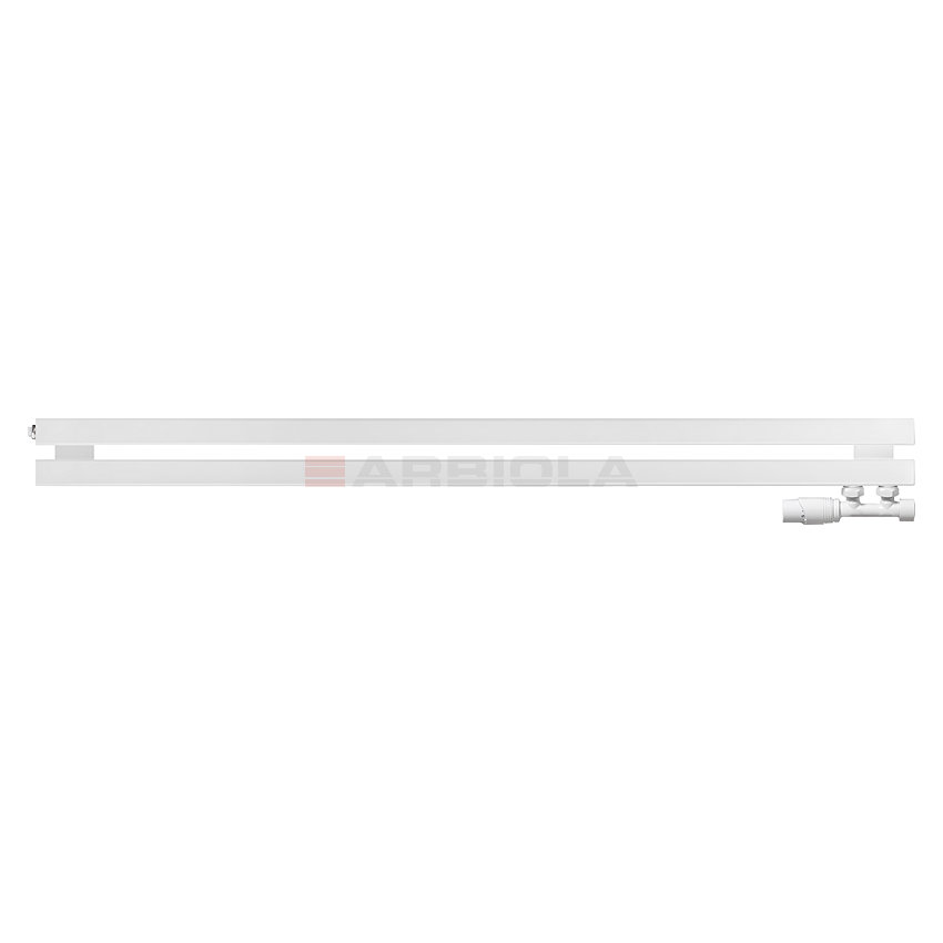 Arbiola Ritmo Gorizont V 1200-40-02 секции белый горизонтальный радиатор c нижним подключением Arbiola Ritmo Gorizont V 1200-40-02 секции белый горизонтальный радиатор c нижним подключением