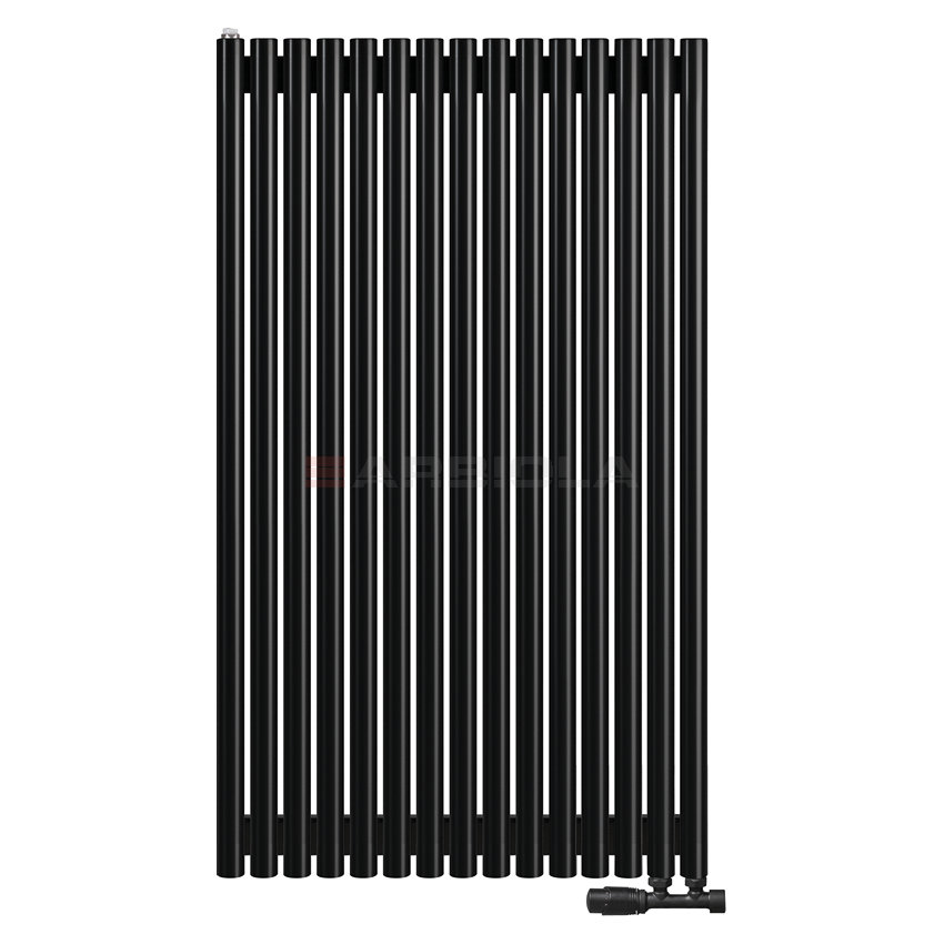 Arbiola Iris 42 V 1000-42-15 секции черный вертикальный радиатор c нижним подключением