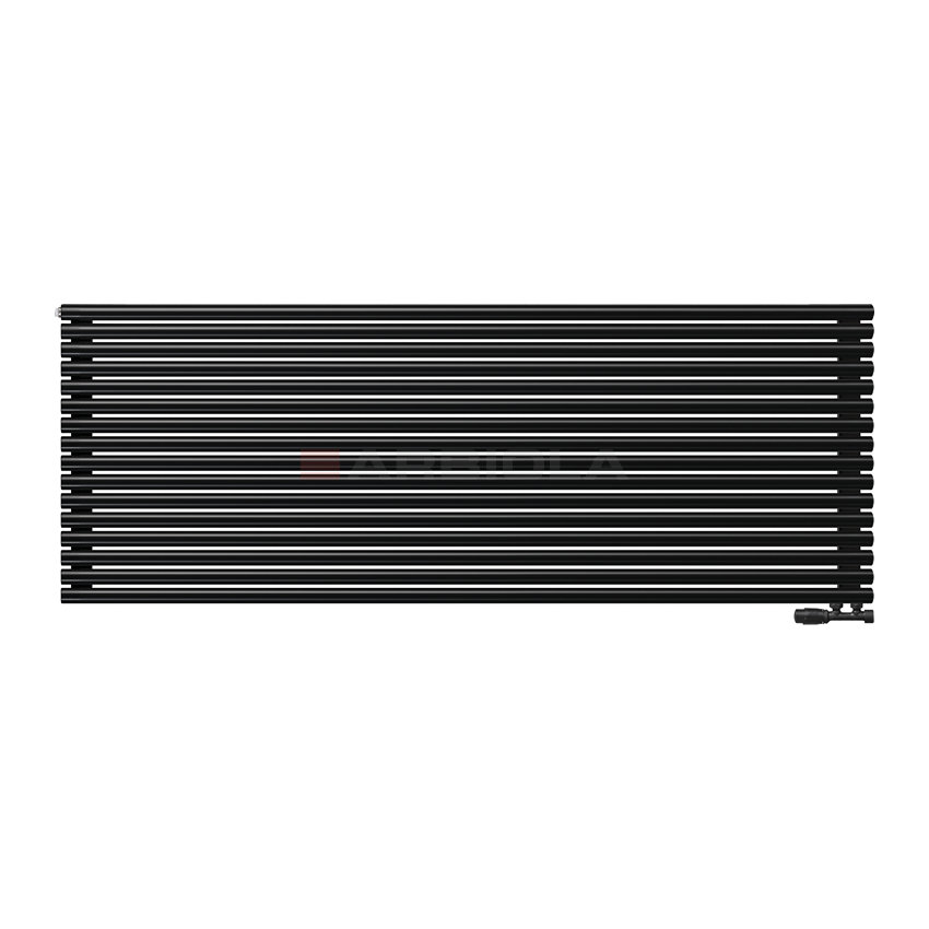 Arbiola Gorizont Iris V 2200-42-16 секции черный горизонтальный радиатор c нижним подключением Arbiola Gorizont Iris V 2200-42-16 секции черный горизонтальный радиатор c нижним подключением