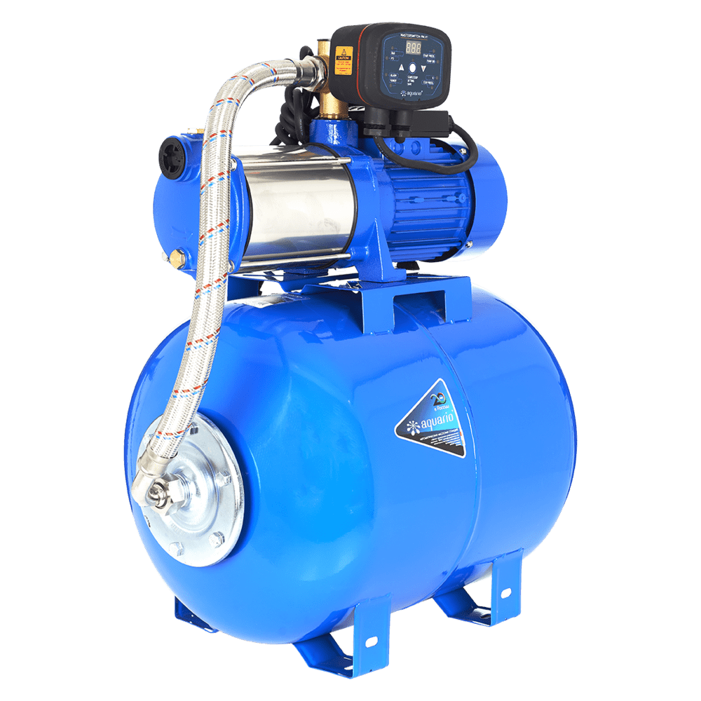 Aquario AUTO AMH-125-6P(M)-50л насосная станция с реле Masterswitch