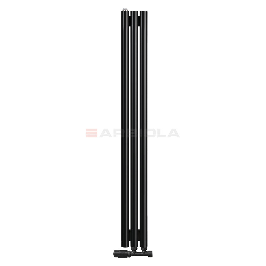 Arbiola Iris 42 V 1000-42-03 секции черный вертикальный радиатор c нижним подключением Arbiola Iris 42 V 1000-42-03 секции черный вертикальный радиатор c нижним подключением