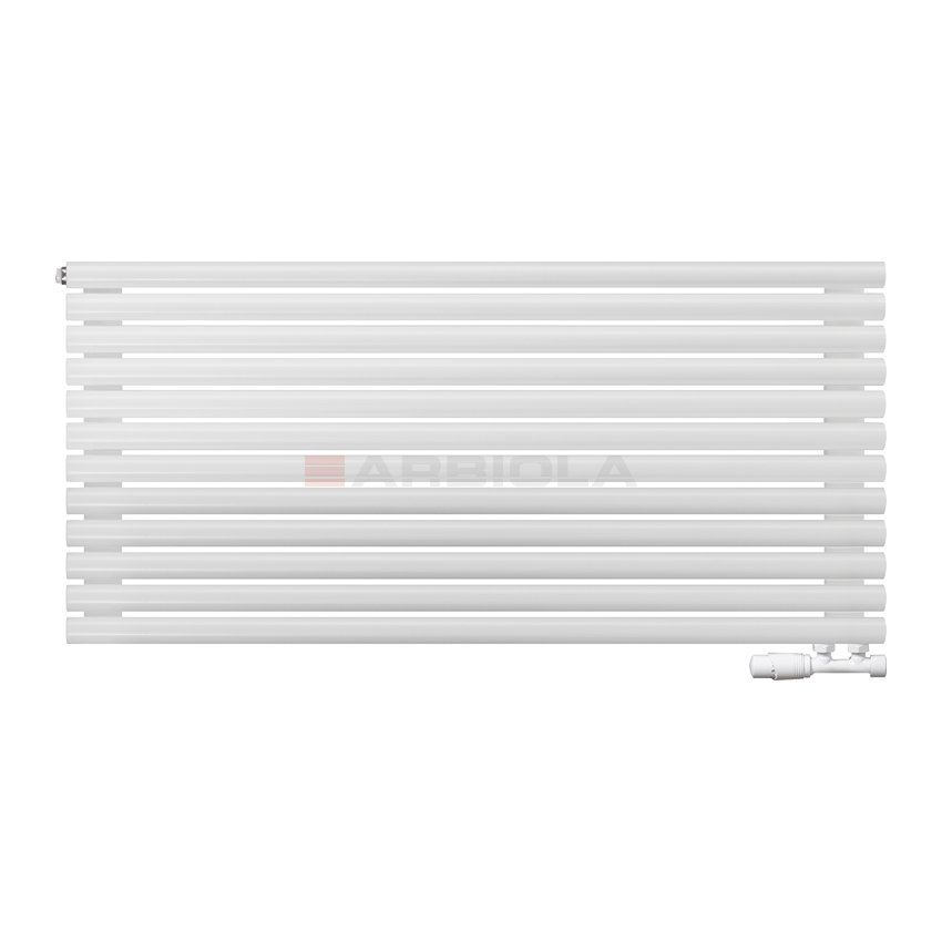 Arbiola Gorizont Iris V 1200-42-12 секции белый горизонтальный радиатор c нижним подключением Arbiola Gorizont Iris V 1200-42-12 секции белый горизонтальный радиатор c нижним подключением