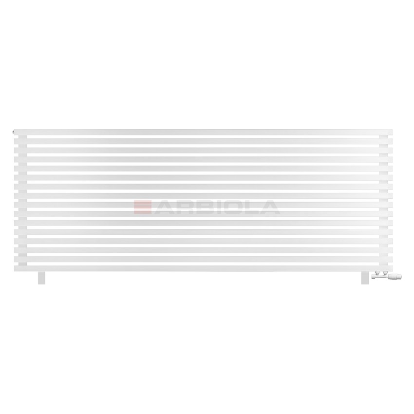 Arbiola Gorizont Ritmo VZ 2500-40-16 секций белый горизонтальный радиатор c нижним подключением (на ножках)