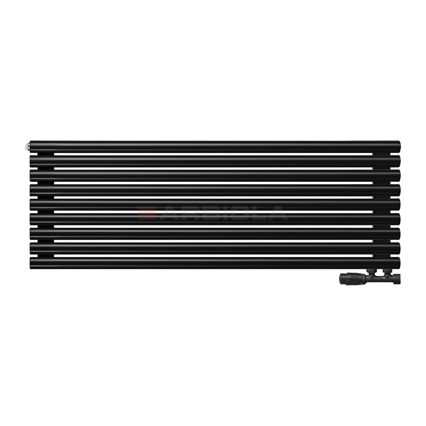 Arbiola Gorizont Iris V 1500-42-09 секции черный горизонтальный радиатор c нижним подключением Arbiola Gorizont Iris V 1500-42-09 секции черный горизонтальный радиатор c нижним подключением