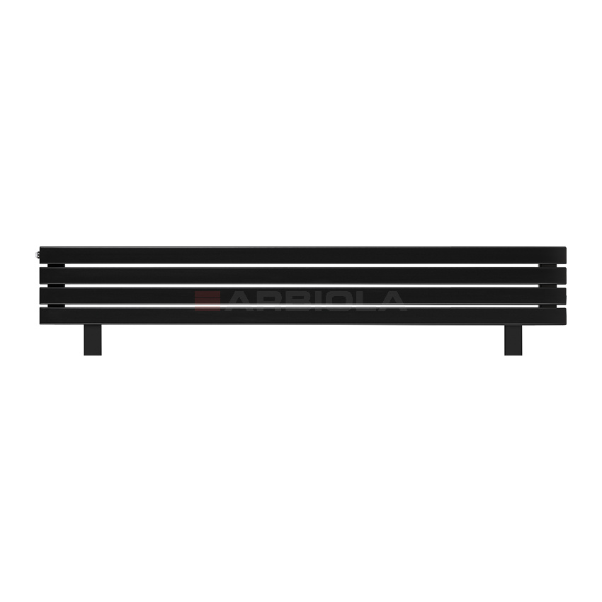 Arbiola Gorizont Liner HZ 1750-63-04 секции черный горизонтальный радиатор c боковым подключением с ножками