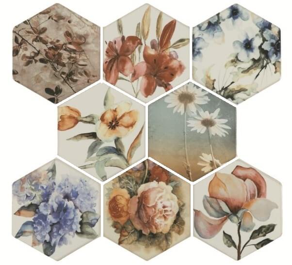 Bestile Toscana Flores Acuarelas Mix 25,8x29 см Настенная плитка Bestile Toscana Flores Acuarelas Mix 25,8x29 см Настенная плитка