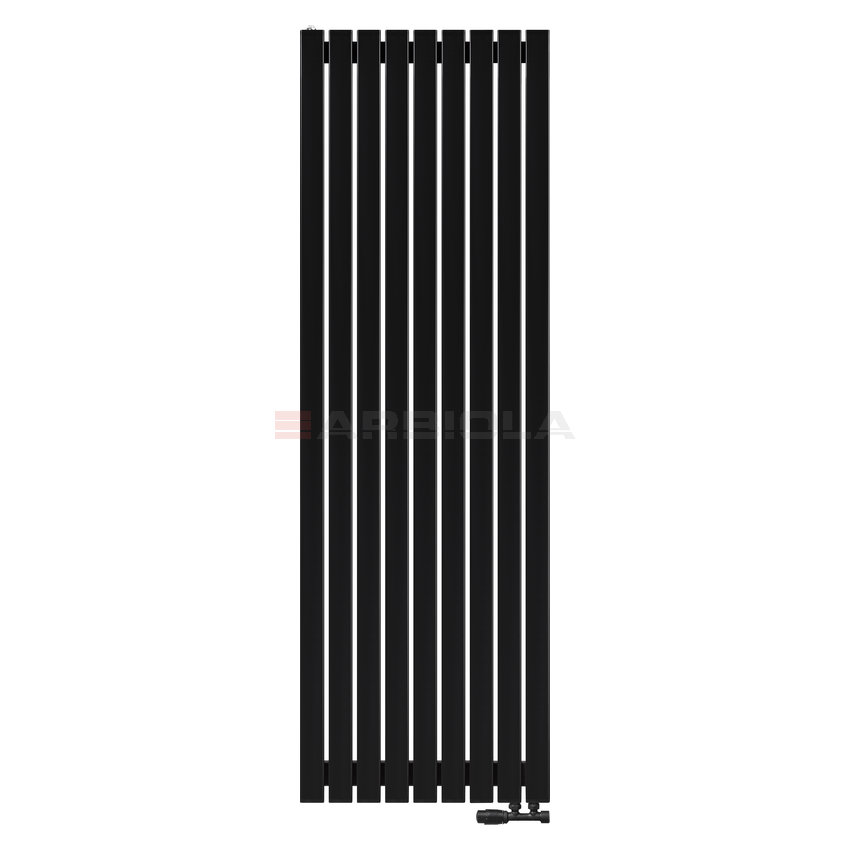 Arbiola Mono V 1500-60-09 секции черный вертикальный радиатор c нижним подключением Arbiola Mono V 1500-60-09 секции черный вертикальный радиатор c нижним подключением