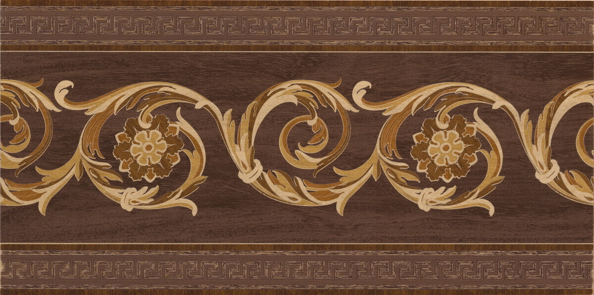 Versace Elite Fascia Intarsi Moka 39,4x78,9 см Бордюр Versace Elite Fascia Intarsi Moka 39,4x78,9 см Бордюр