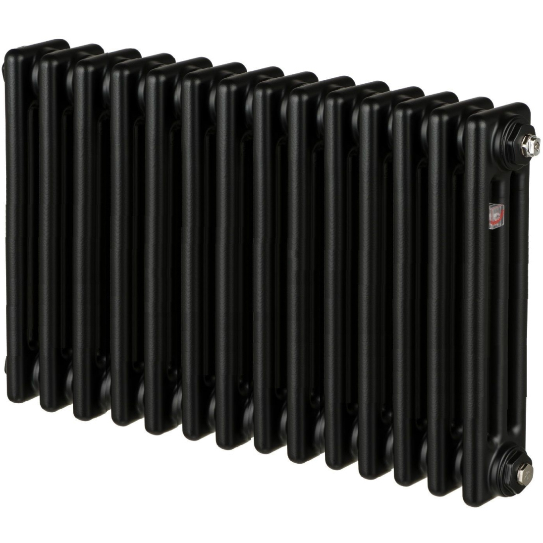 Zehnder Charleston 3057/20 №1270 3/4" RAL 9017 matt/9217 боковое подключение черный матовый