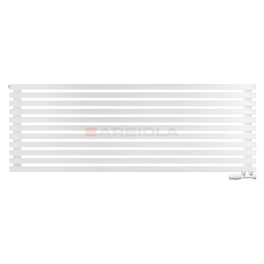 Arbiola Ritmo Gorizont V 1800-40-11 секций белый горизонтальный радиатор c нижним подключением Arbiola Ritmo Gorizont V 1800-40-11 секций белый горизонтальный радиатор c нижним подключением