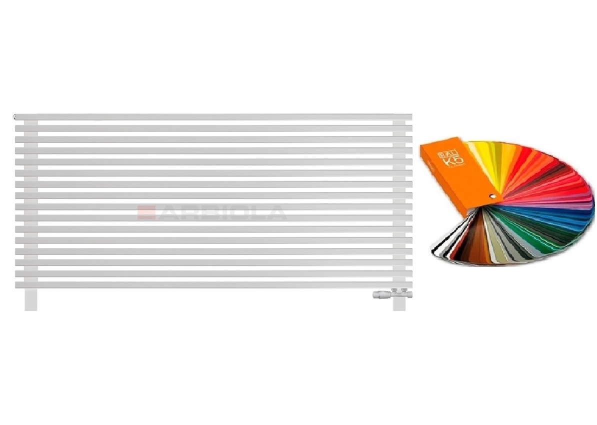 Arbiola Gorizont Compact VZ 1750-63-16 секции цветной горизонтальный радиатор c нижним подключением с ножками Arbiola Gorizont Compact VZ 1750-63-16 секции цветной горизонтальный радиатор c нижним подключением с ножками