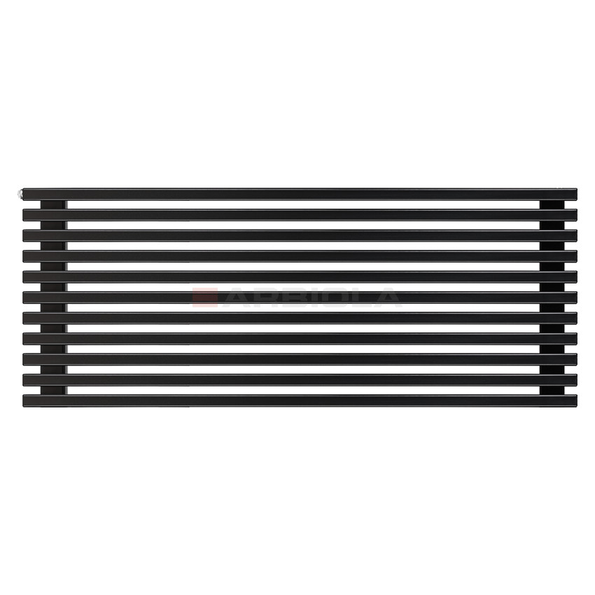 Arbiola Gorizont Compact H 1200-63-11 секции черный горизонтальный радиатор c боковым подключением Arbiola Gorizont Compact H 1200-63-11 секции черный горизонтальный радиатор c боковым подключением