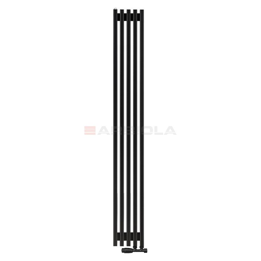 Arbiola Compact V 1800-63-05 секции черный вертикальный радиатор c нижним подключением Arbiola Compact V 1800-63-05 секции черный вертикальный радиатор c нижним подключением