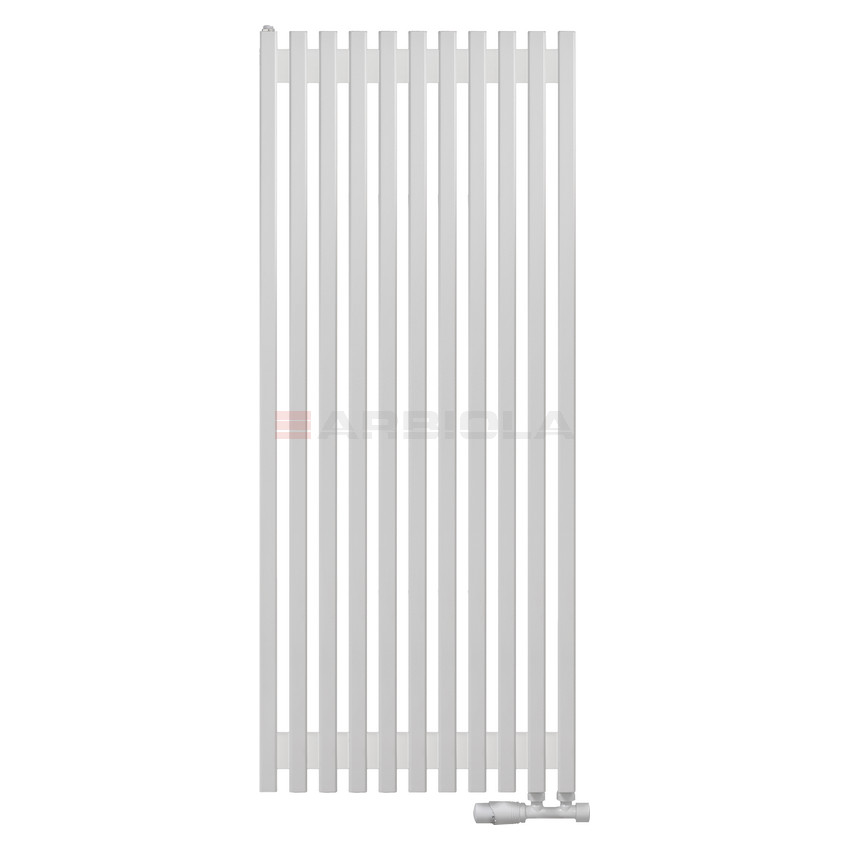 Arbiola Compact V 1250-63-11 секции белый вертикальный радиатор c нижним подключением Arbiola Compact V 1250-63-11 секции белый вертикальный радиатор c нижним подключением