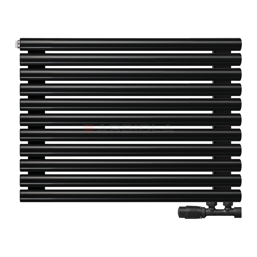 Arbiola Gorizont Iris V 1000-42-11 секции черный горизонтальный радиатор c нижним подключением Arbiola Gorizont Iris V 1000-42-11 секции черный горизонтальный радиатор c нижним подключением